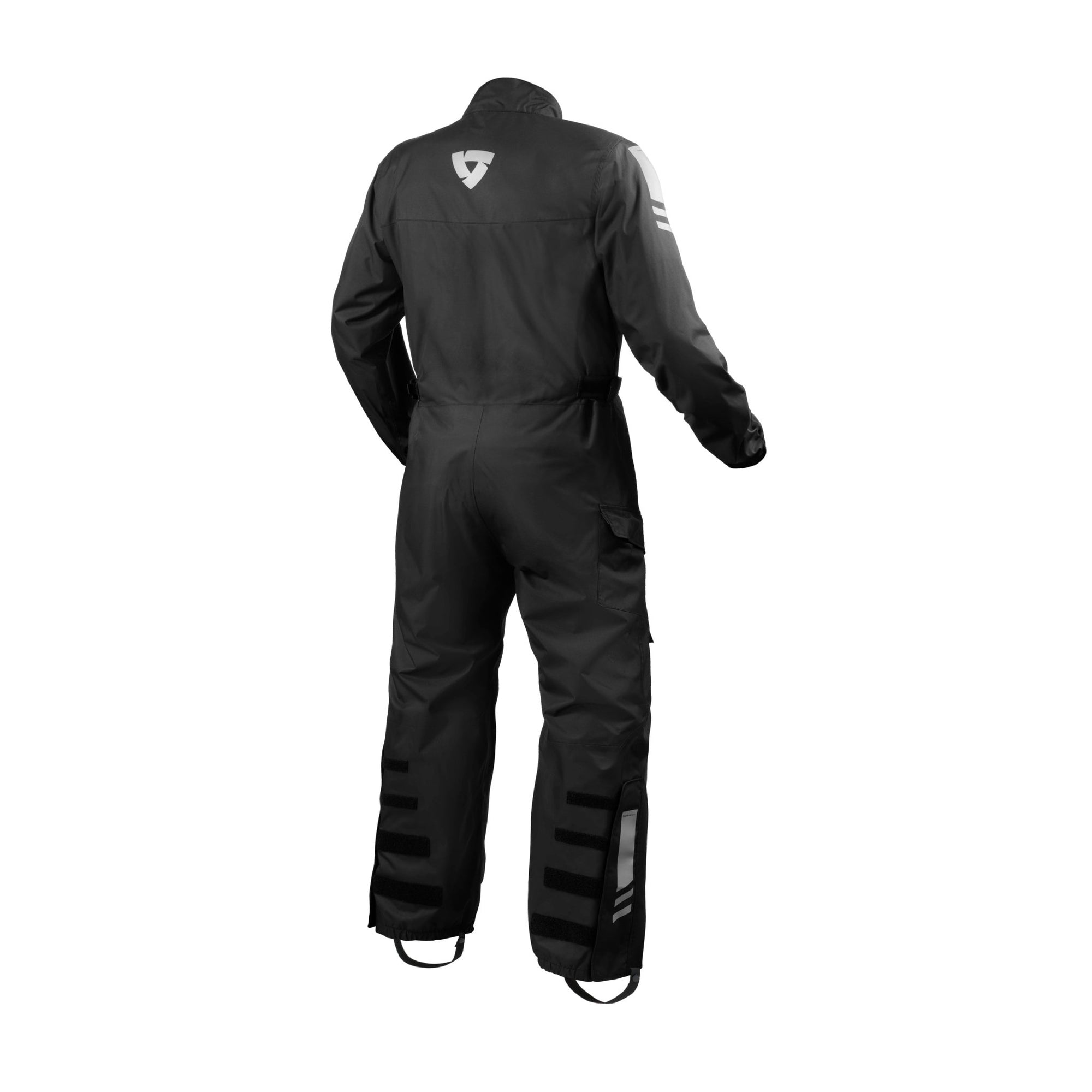 REV'IT! | Pacific 4 H2O Rainsuit - Black - Neon Yellow - Rainwear & Safety - Peak Moto