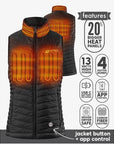 Venture Heat | Women’s Roam 3.0 Insulated Heated Vest with HeatSync™ - XS / AU 8 - Heated Gear - Peak Moto