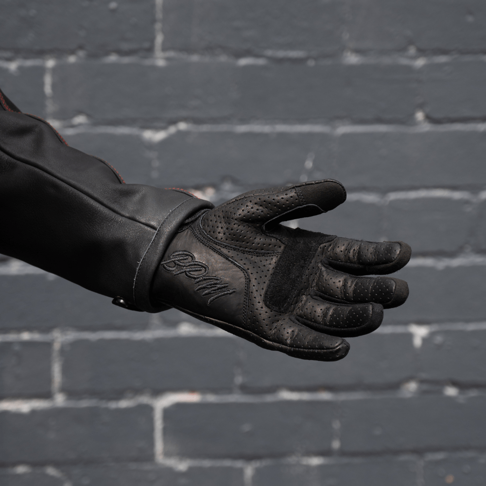 Black Pup Moto | Gen 2 Thumpa&#39;s | Short Cuff Summer Motorbike Gloves