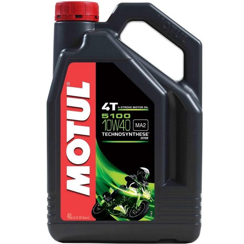 Motul | 5100 4T Ester Synthetic Engine Oil - 10W40 4L - Miss Moto