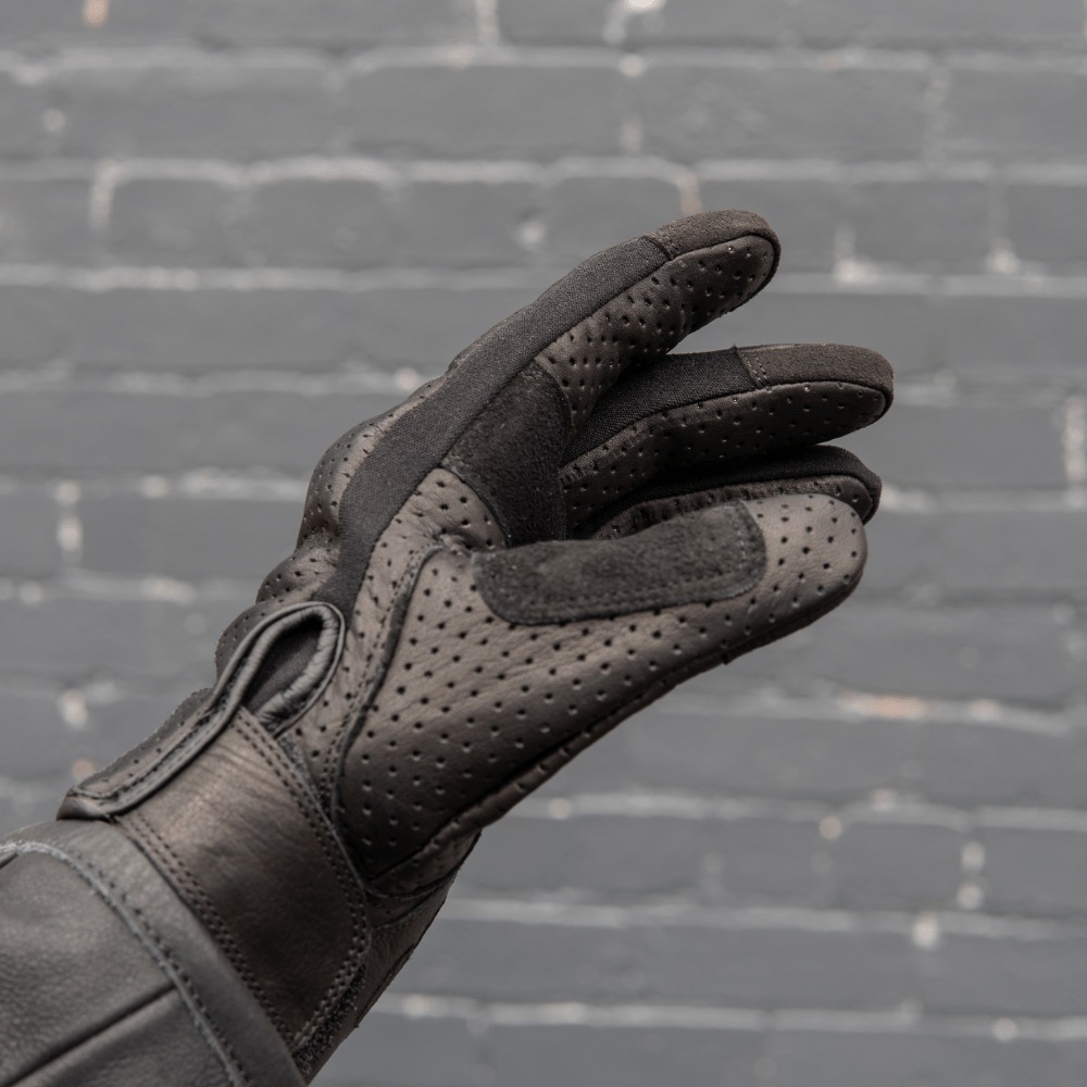 Black Pup Moto | Gen 2 Thumpa&#39;s | Short Cuff Summer Motorbike Gloves