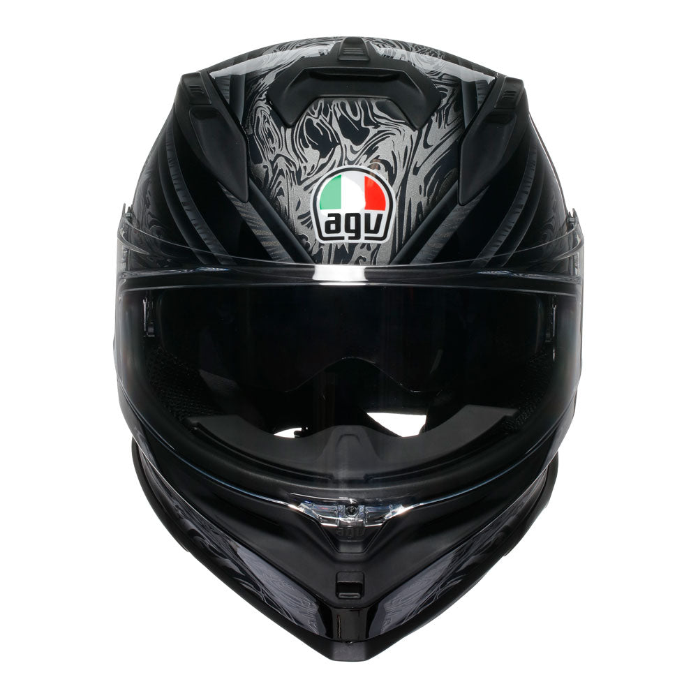 AGV K7 Helmet - Damascus Black/Silver