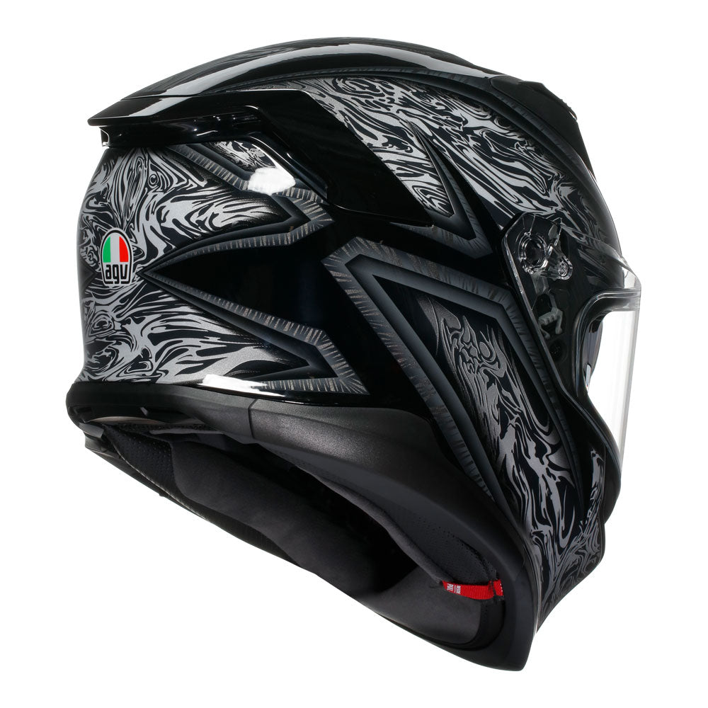AGV K7 Helmet - Damascus Black/Silver
