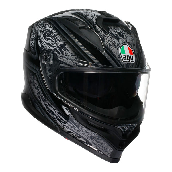 AGV K7 Helmet - Damascus Black/Silver
