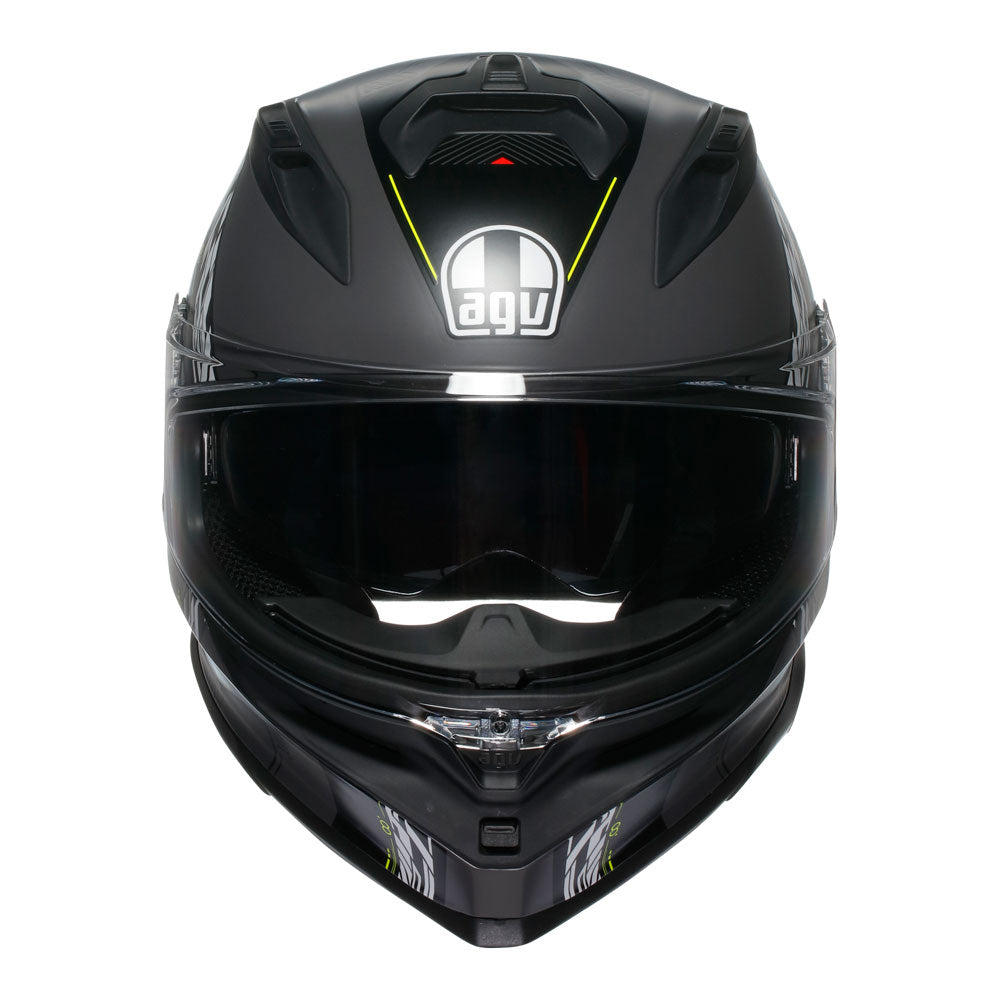 AGV K7 Helmet - Kyber Matt Grey/Fluoro Yellow