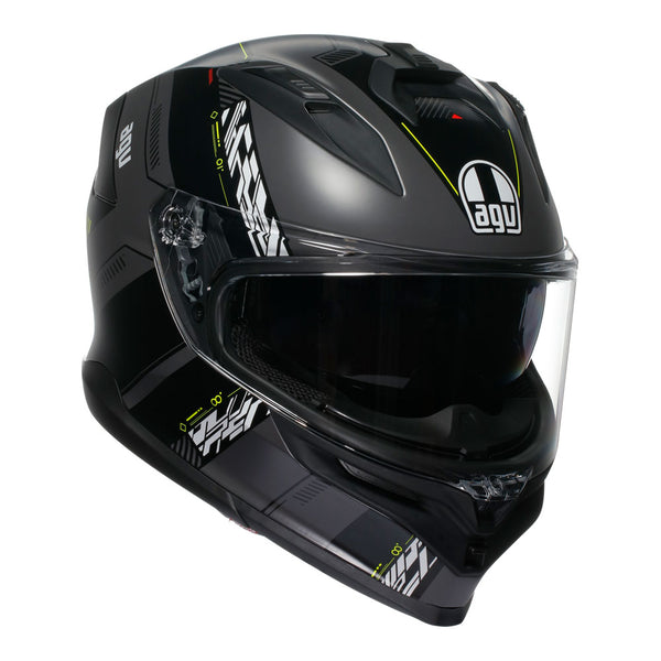 AGV K7 Helmet - Kyber Matt Grey/Fluoro Yellow