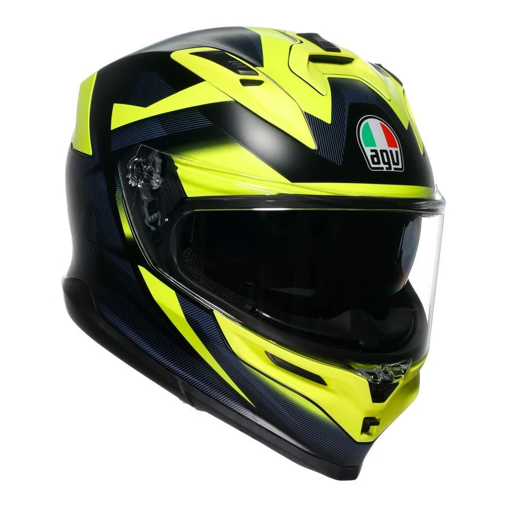 AGV K7 Helmet - Glimpse Black/Fluoro Yellow