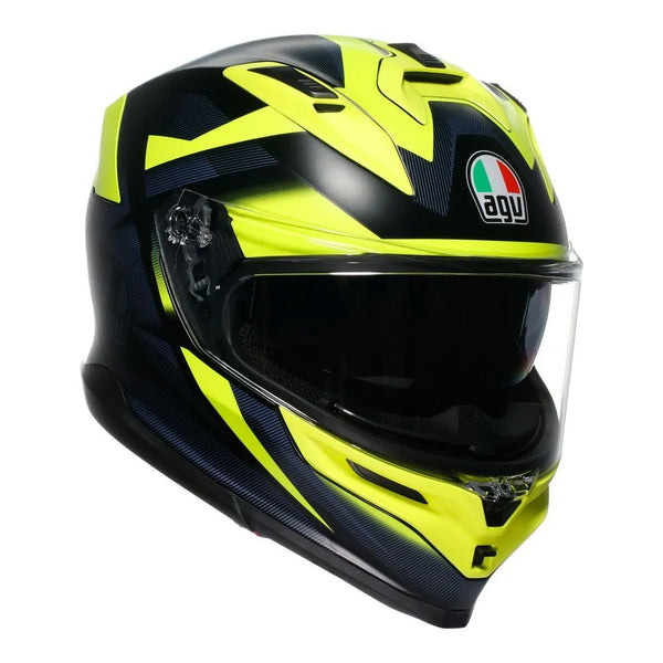 AGV K7 Helmet - Glimpse Black/Fluoro Yellow