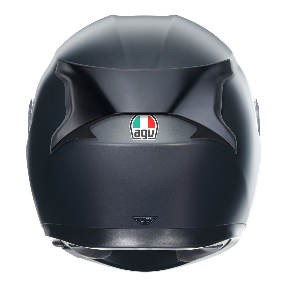 agv k3 blue iridium AGV K3 Helmet - Matt Black