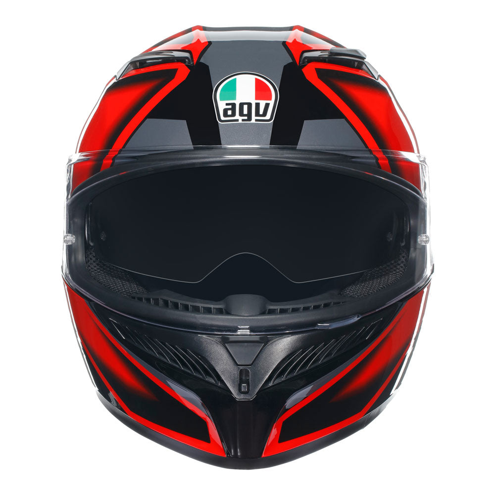 AGV K3 Helmet - Compound Black/Red