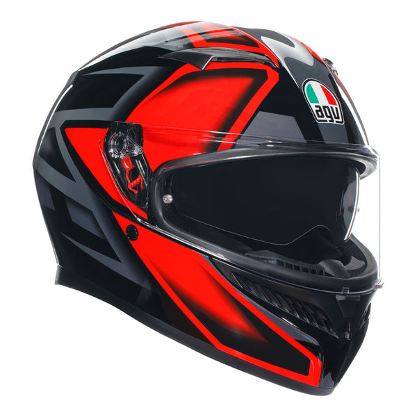 AGV K3 Helmet - Compound Black/Red