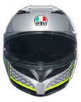 AGV K3 Helmet - Fortify Grey/Black/Yellow Fluro