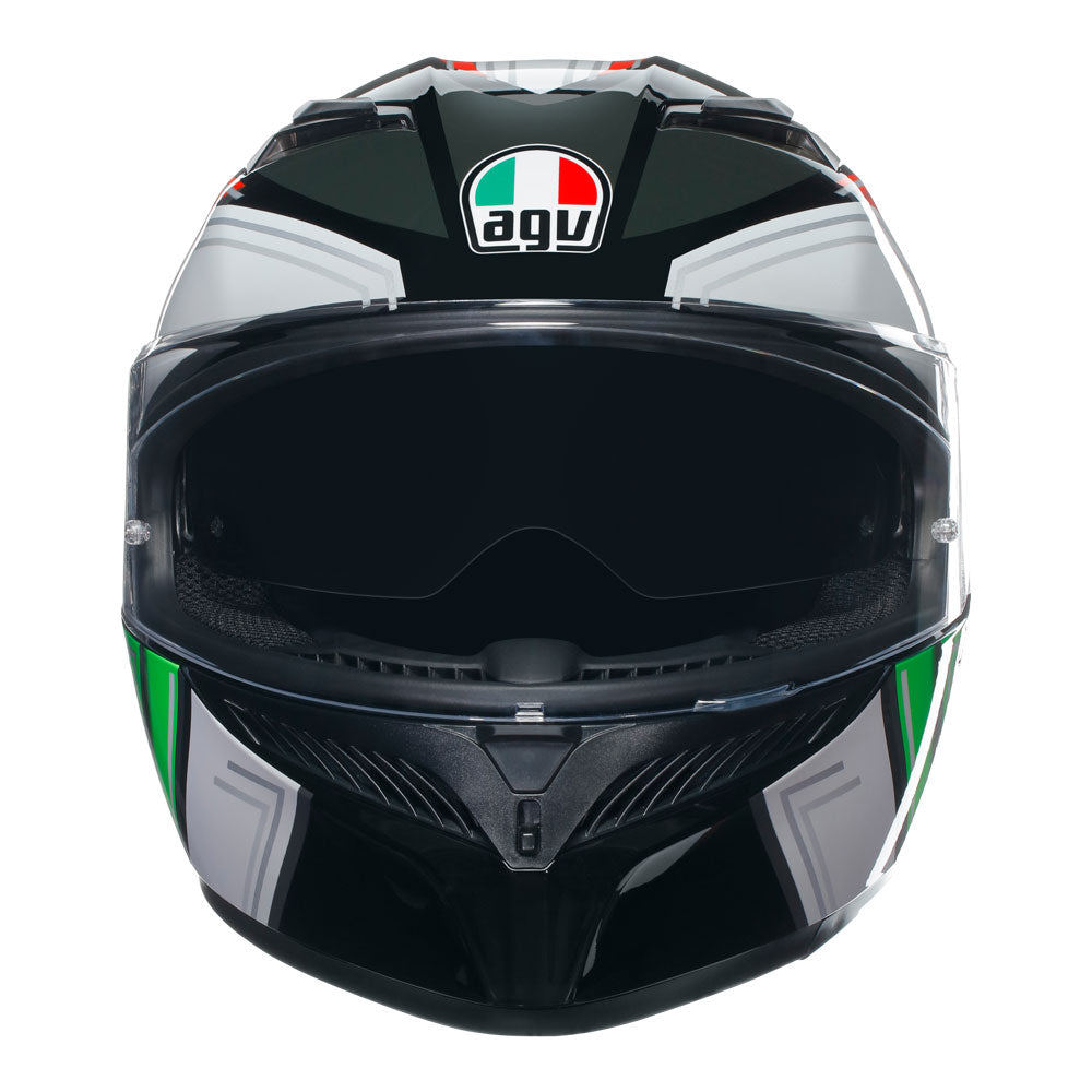AGV K3 Helmet - Wing Black/Italy