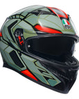 AGV K3 Helmet - Decept Matt Black/Green/Red