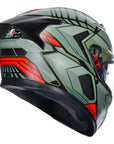 AGV K3 Helmet - Decept Matt Black/Green/Red