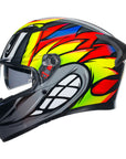 AGV K3 Helmet - Birdy 2.0 Grey/Yellow/Red