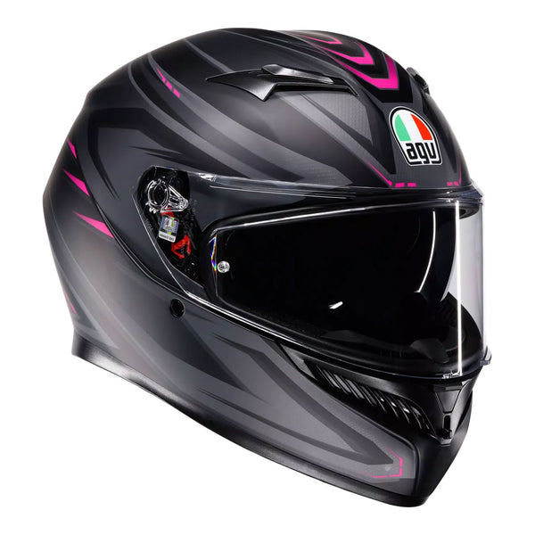 AGV K3 Helmet - Syth Matt Black/Pink