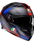 AGV K3 Helmet - Striga Matt Black/Blue/Red