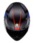 AGV K3 Helmet - Striga Matt Black/Blue/Red