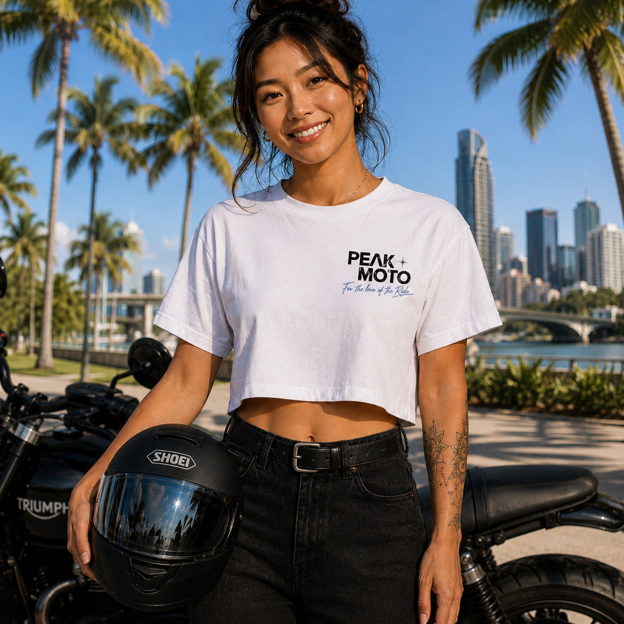 Origins Women's Crop Tee - Brisbane