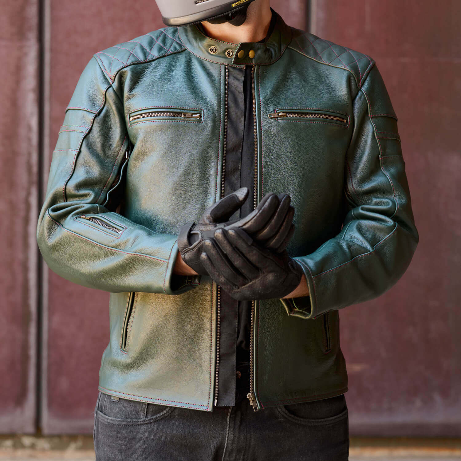 'ol Bobber Classic Leather Motorbike Jacket