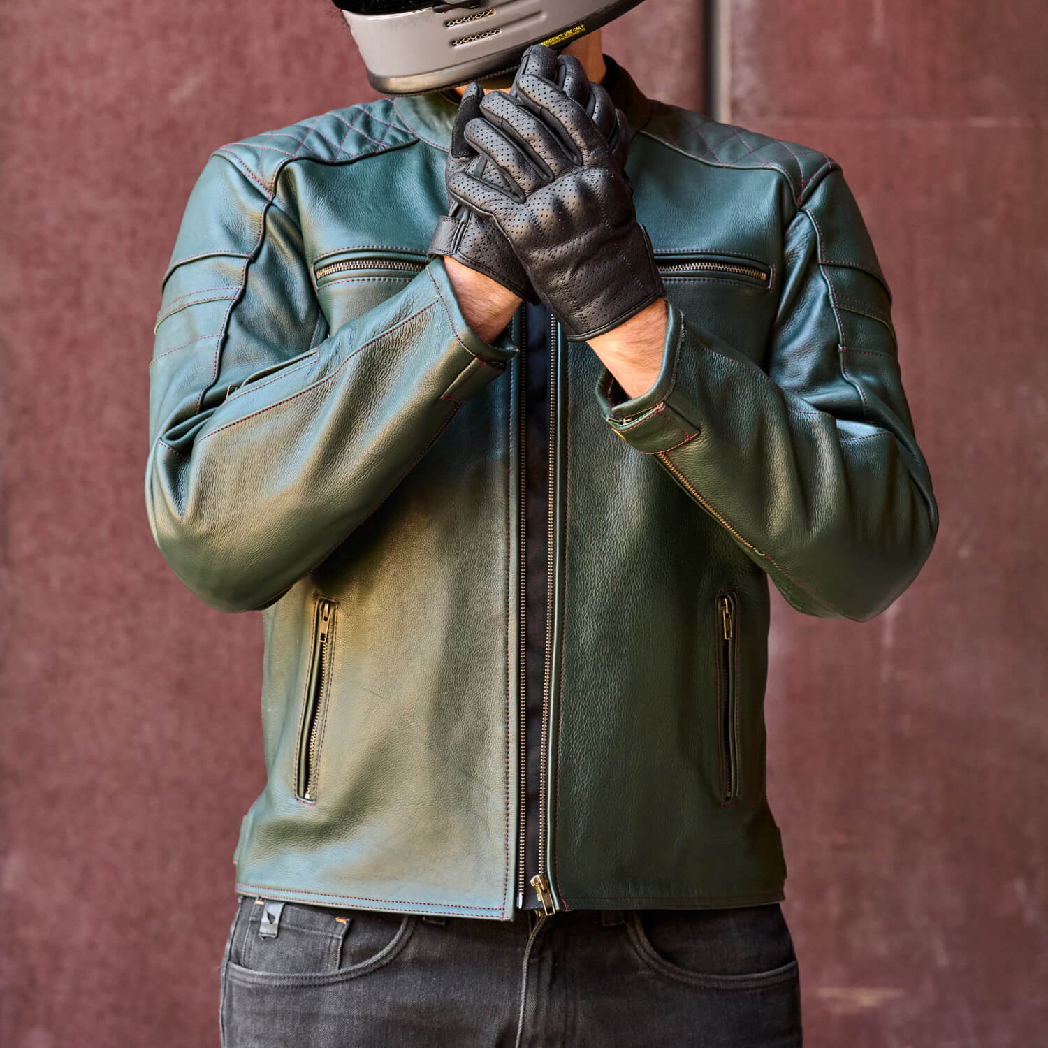 'ol Bobber Classic Leather Motorbike Jacket