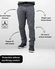 Braxton AAA Single Layer Kevlar Motorcycle Jeans