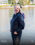 Moto Flecha Negra | Sudadera con capucha Delta Moto para mujer 