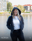Moto Flecha Negra | Sudadera con capucha Delta Moto para mujer 