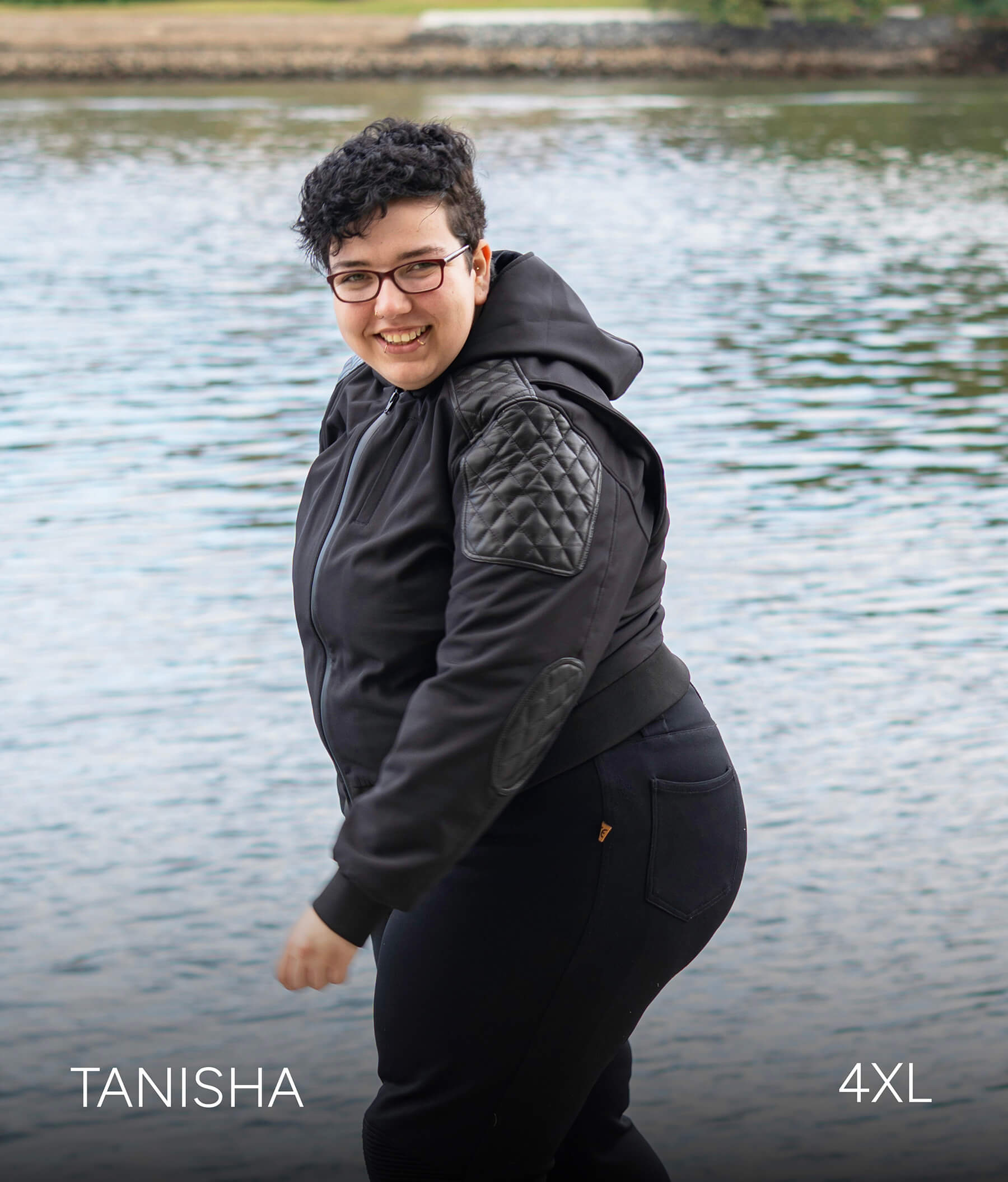 Moto Flecha Negra | Sudadera con capucha Delta Moto para mujer 