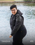 Moto Flecha Negra | Sudadera con capucha Delta Moto para mujer 