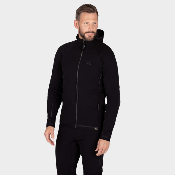 メンズウェア CORDURA NYLON PULLOVER JACKET&PANTS Cordura Nylon Stretch Anorak Hoodie (black) | OVY