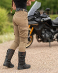 MotoGirl | Lara Cargo Pants - Beige