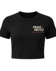 FRONT - Peak Moto Origins Cropped Tee