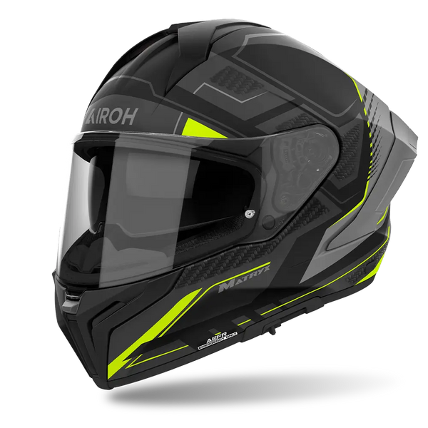 Airoh Matryx Helmet - 'Rocket' Yellow Matt