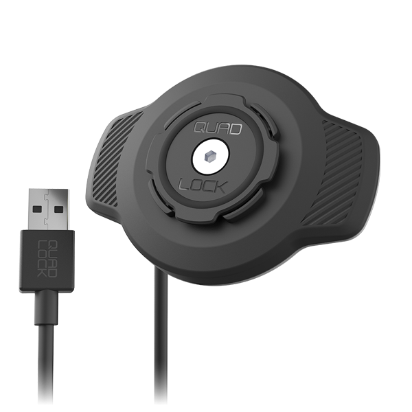 Quad Lock Waterproof Motorcycle Wireless Charging Head (USB)
