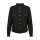 Savannah Moto Shirt - Black