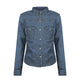 Savannah Moto Shirt - Denim