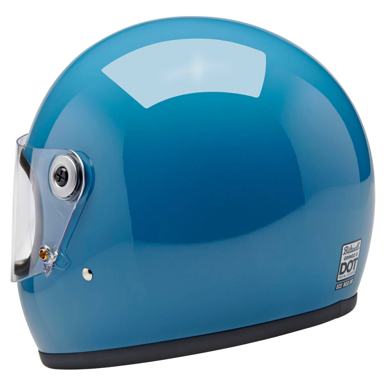 Biltwell Inc | Gringo S Helmet - Dove Blue - XS - Motorcycle Helmet - Peak Moto