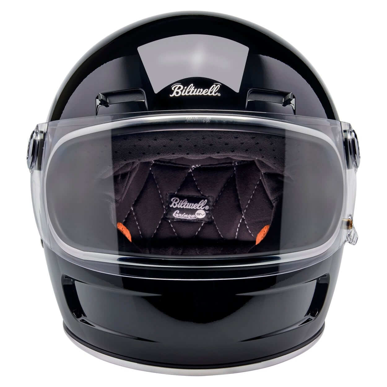 Biltwell Inc | Gringo SV Helmet - Gloss Black - XS - Motorcycle Helmet - Peak Moto