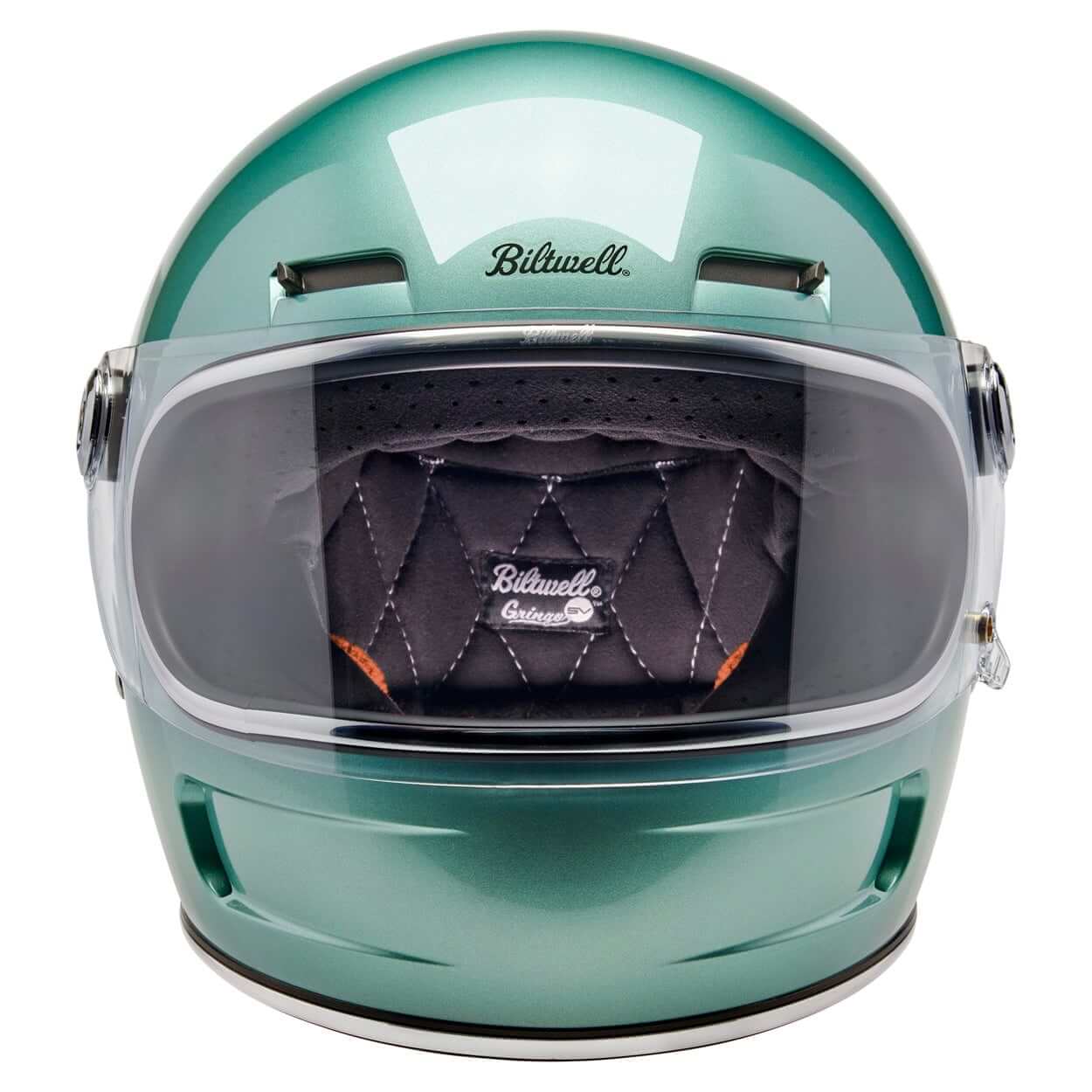 Biltwell Inc | Gringo SV Helmet - Metallic Sea Foam - XS - Motorcycle Helmet - Peak Moto