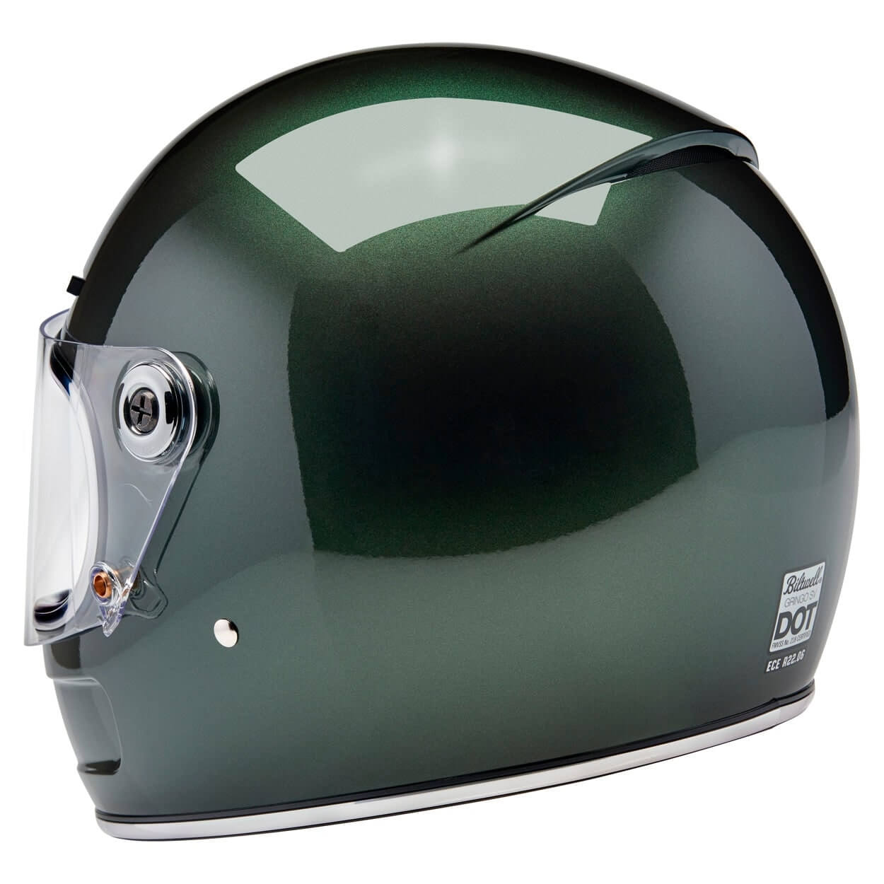 Biltwell Inc | Gringo SV Helmet - Metallic Sierra Green - XS - Motorcycle Helmet - Peak Moto
