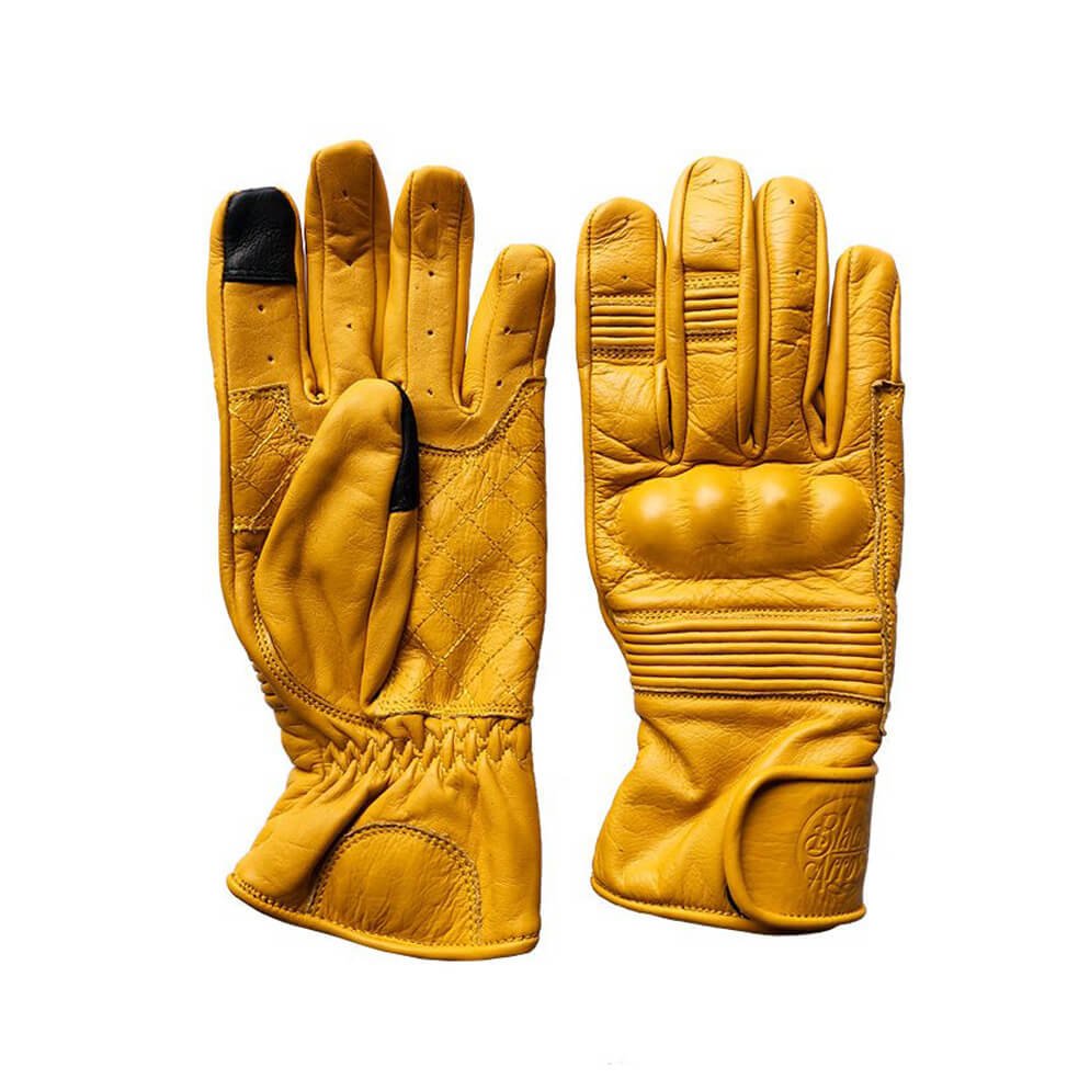 Black Arrow Moto | Queen Bee Gloves - Saffron - Gloves - Peak Moto