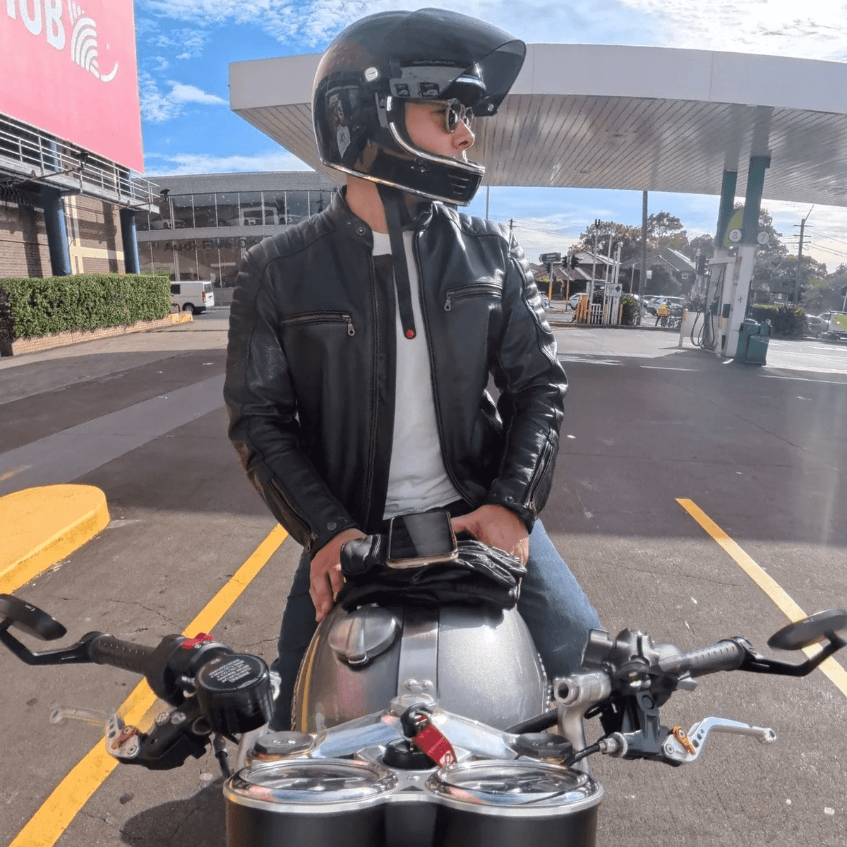 Camino TFL Cool-Tec Leather Mens Motorcycle Jacket - FINAL SALE