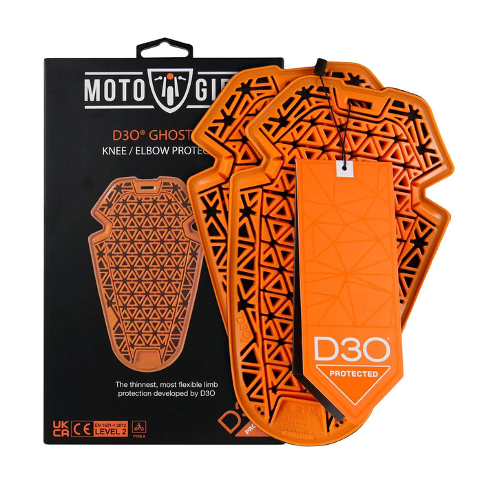 MotoGirl | CE Nivel 2 - Armadura de rodilla/codo fantasma D3O