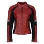 MotoGirl | Fiona Leather Jacket - Red - Women's Leather Jackets - Peak Moto