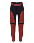 MotoGirl | Fiona Leather Trousers - Red - Women's Pants - Peak Moto