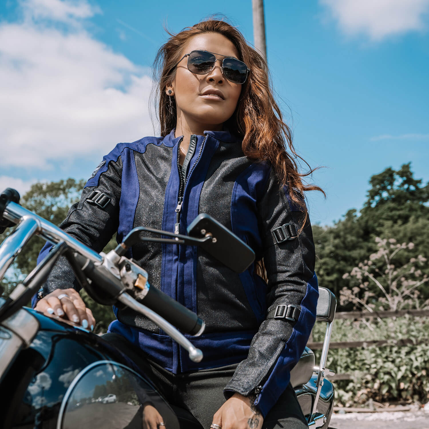MotoGirl | Jodie Mesh Summer Jacket - Khaki Green - Women's Textile Jackets - Peak Moto