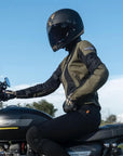 MotoGirl | Jodie Mesh Summer Jacket - Khaki Green - Women's Textile Jackets - Peak Moto