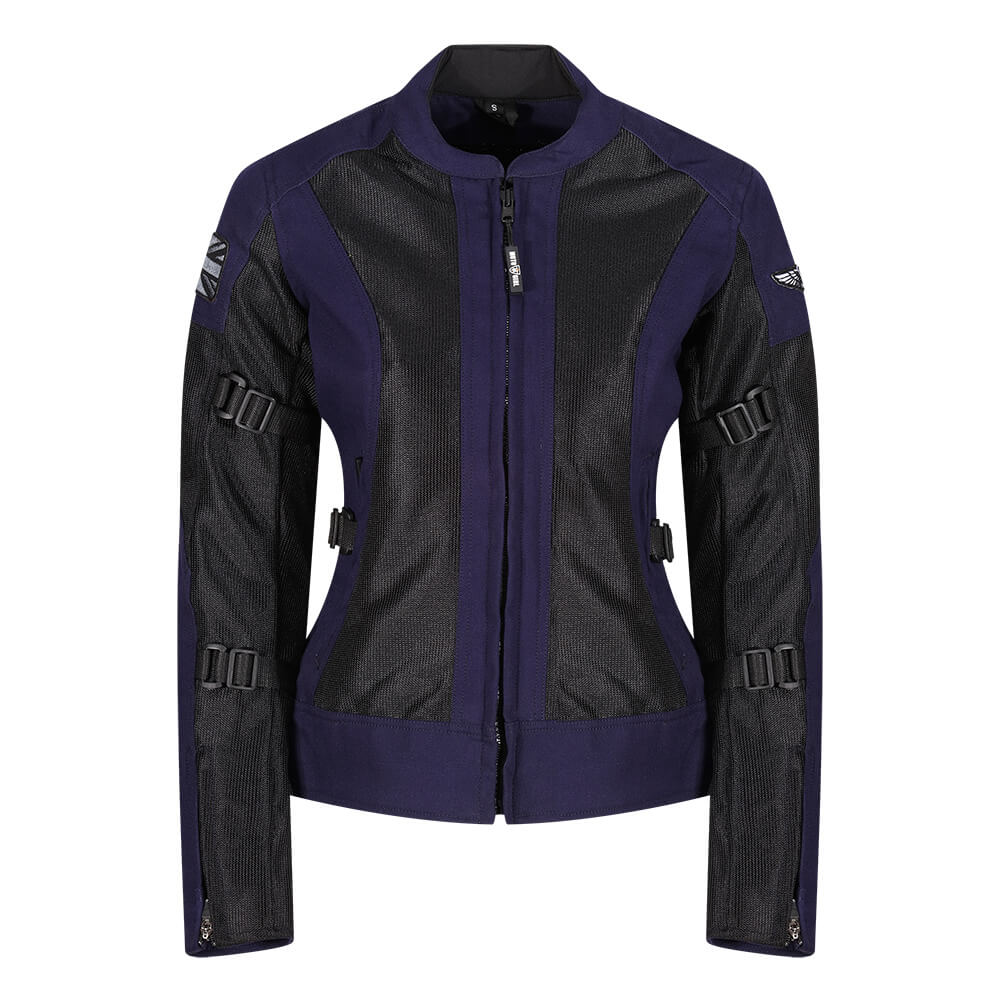 MotoGirl | Jodie Mesh Summer Jacket - Blue - Women's Textile Jackets - Peak Moto